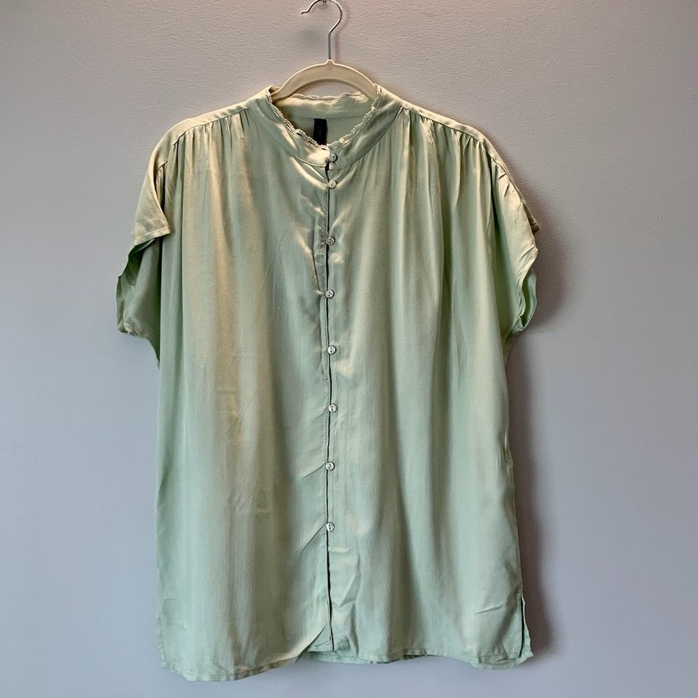Mint Green YAS Blouse
